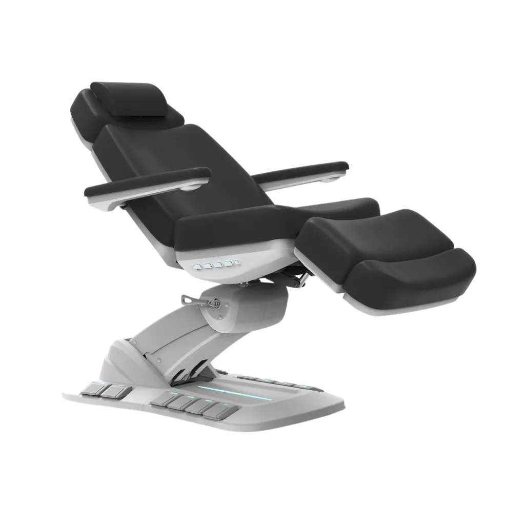 Facial Chair for Esthetician, Electric Spa Treatment Chair with 4 Motors, Professional Beauty Bed, Adjustable Salon Treatment Table with 240° Rotation - 2246EB, Ivory USD1500