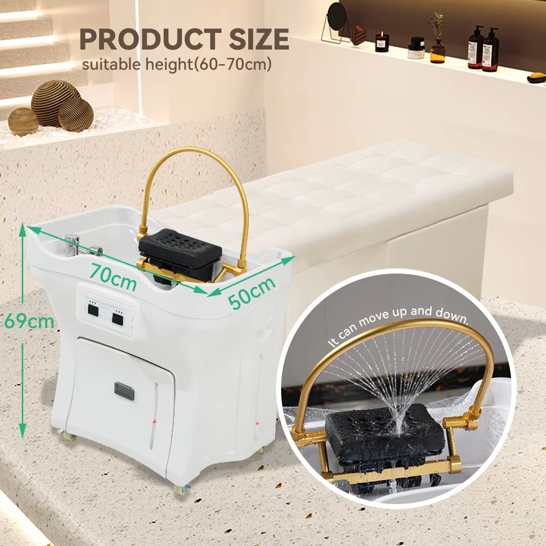 Beauty Salon Head Spa Mobile Hair Wash Basin Equipment Massage Shampoo Basin Portable Shampoo Sink Portable Sink With tank inside USD420